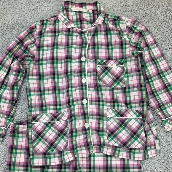 Victoria's Secret Pajamas Womens Small Matching Set Long Sleeve Plaid Basic Home - Picture 2 of 5